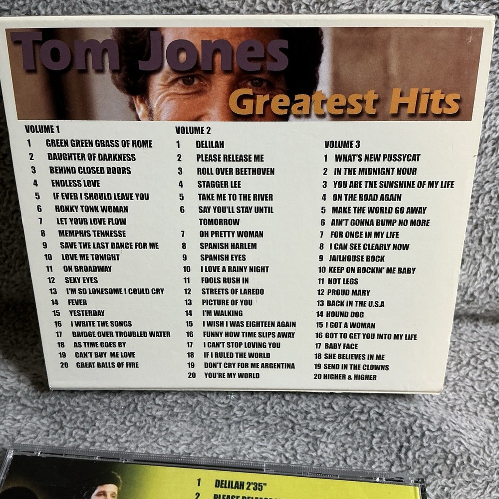 Tom Jones Greatest Hits 3 CD Collection 2000 Vintage - Picture 7 of 10